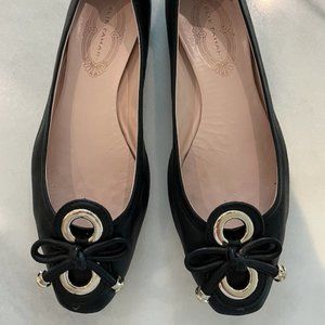 Elie Tahari driver flats, size 39.5/9, black